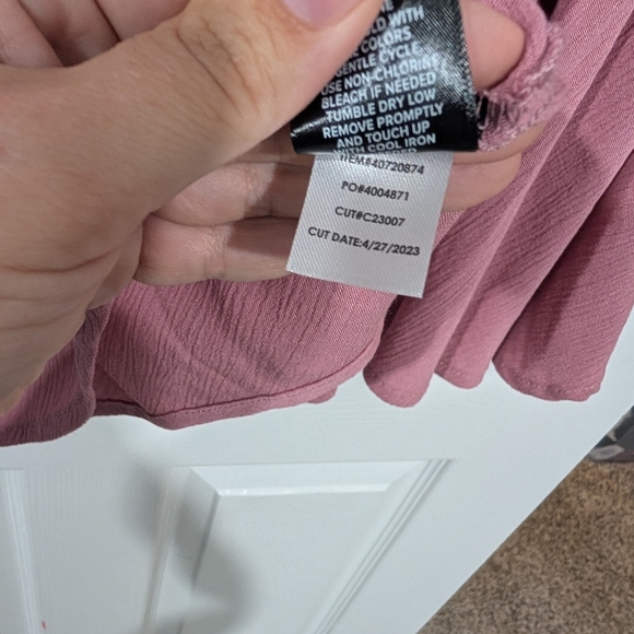 Torrid Pink Babydoll Washable Gauze Short Sleeve Top in Size 1 (14/16) - Picture 10 of 10